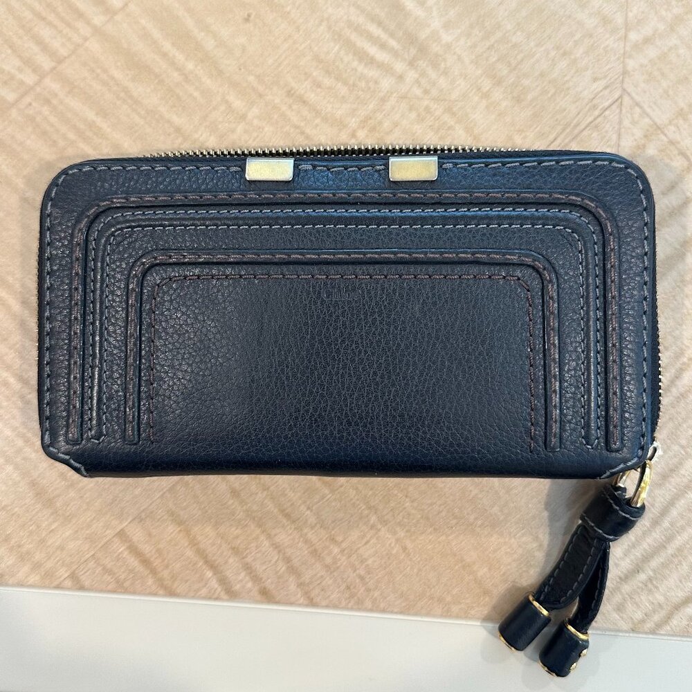 Chloe Marcie Leather Zip Wallet